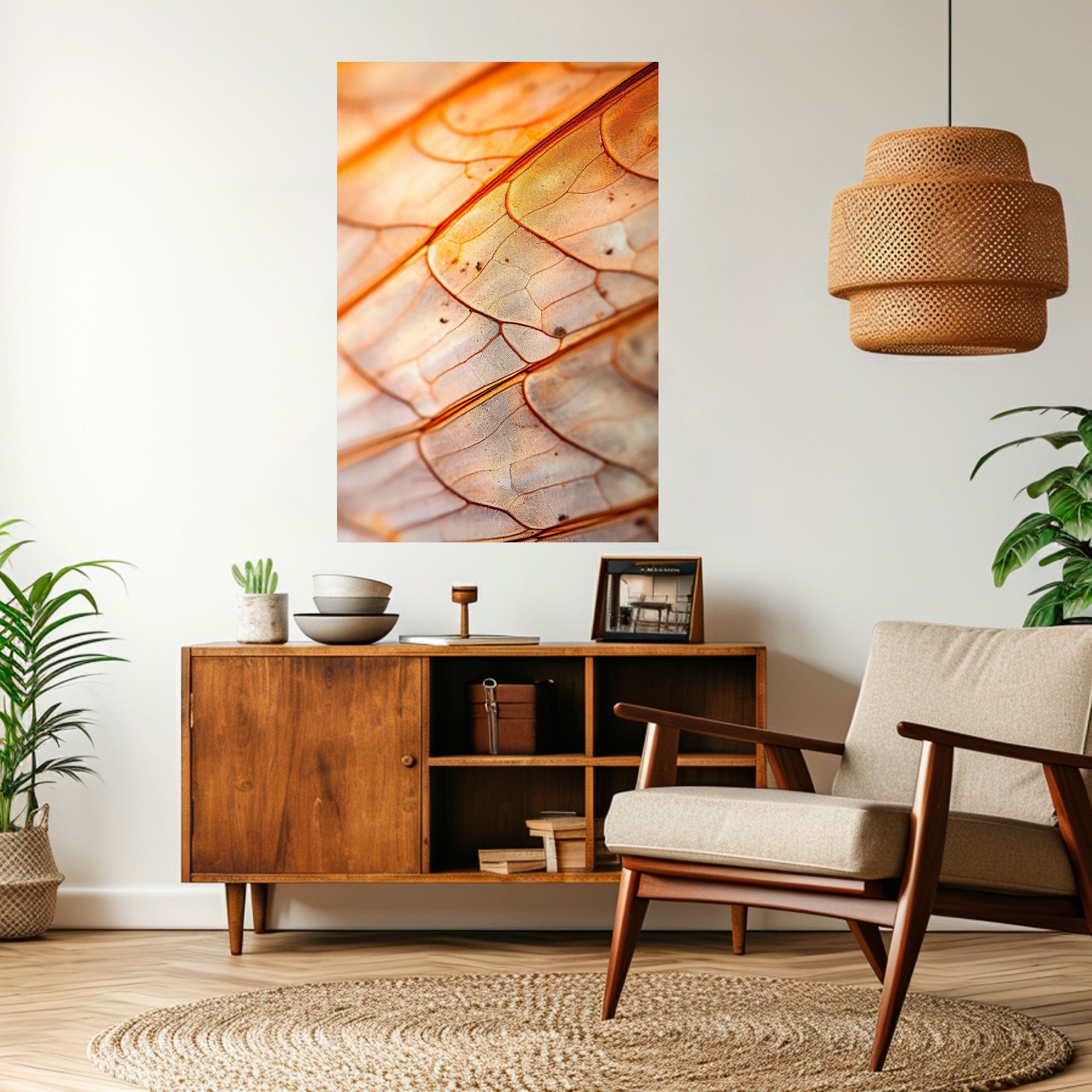 ELEGANT VEINING Poster Vertical Autocolante