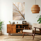 GOLDEN LEAF WHISPERS Poster Vertical Autocolante