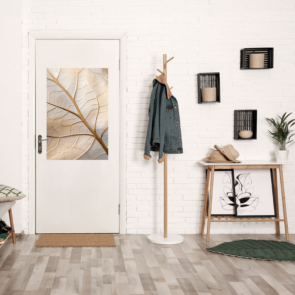 GOLDEN LEAF WHISPERS Poster Vertical Autocolante