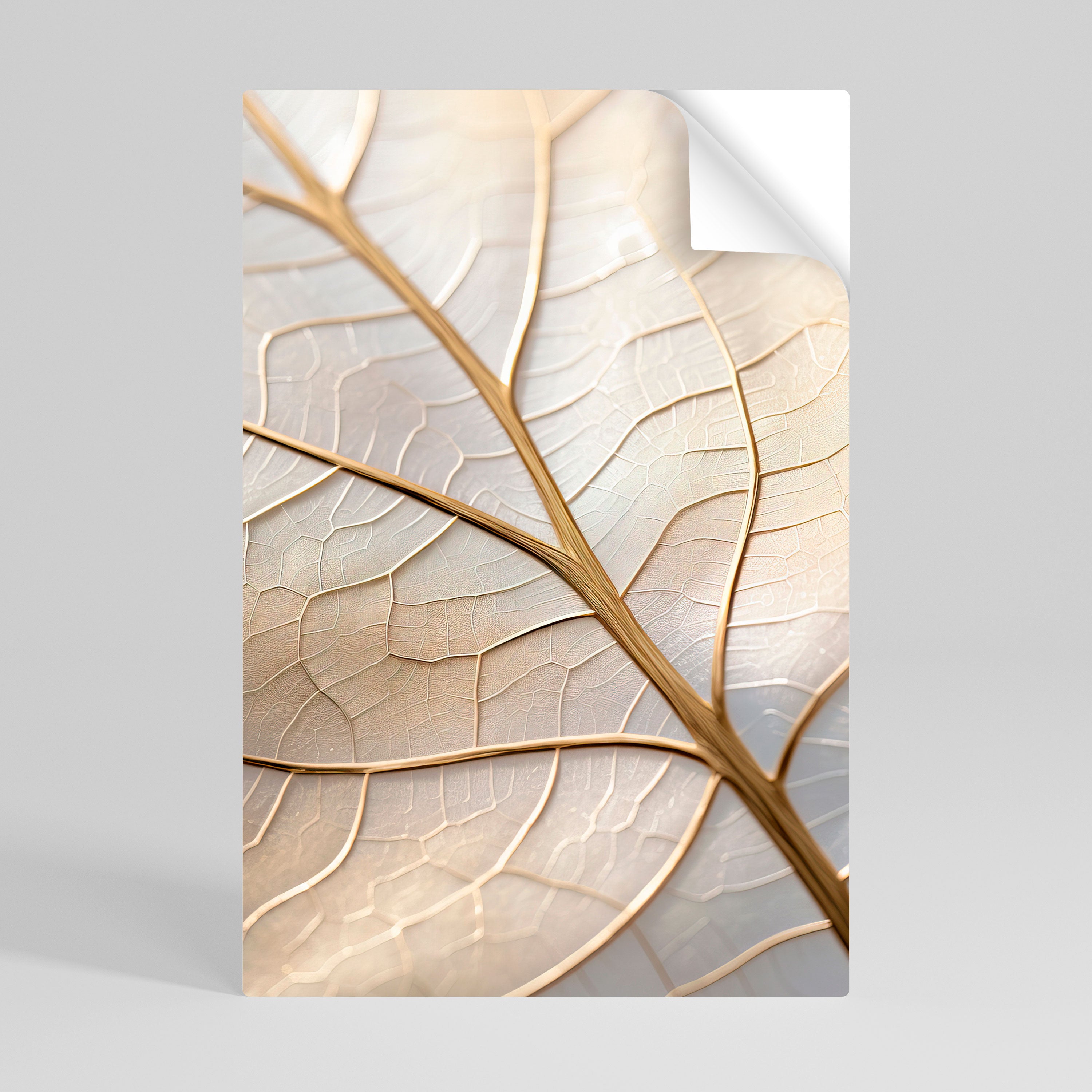 GOLDEN LEAF WHISPERS Póster Autocolante Vertical