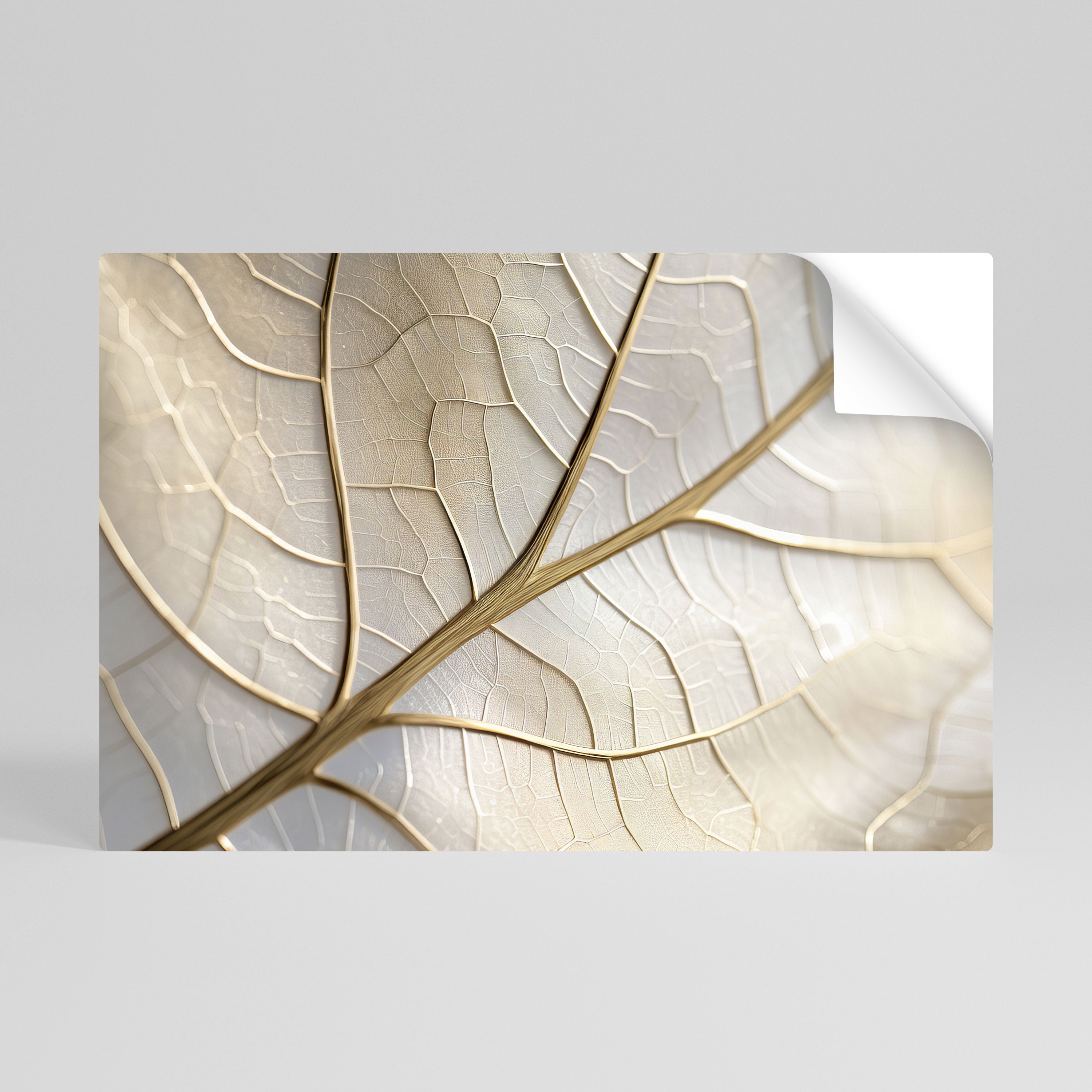 GOLDEN LEAF WHISPERS Peel and Stick Horizontal Poster