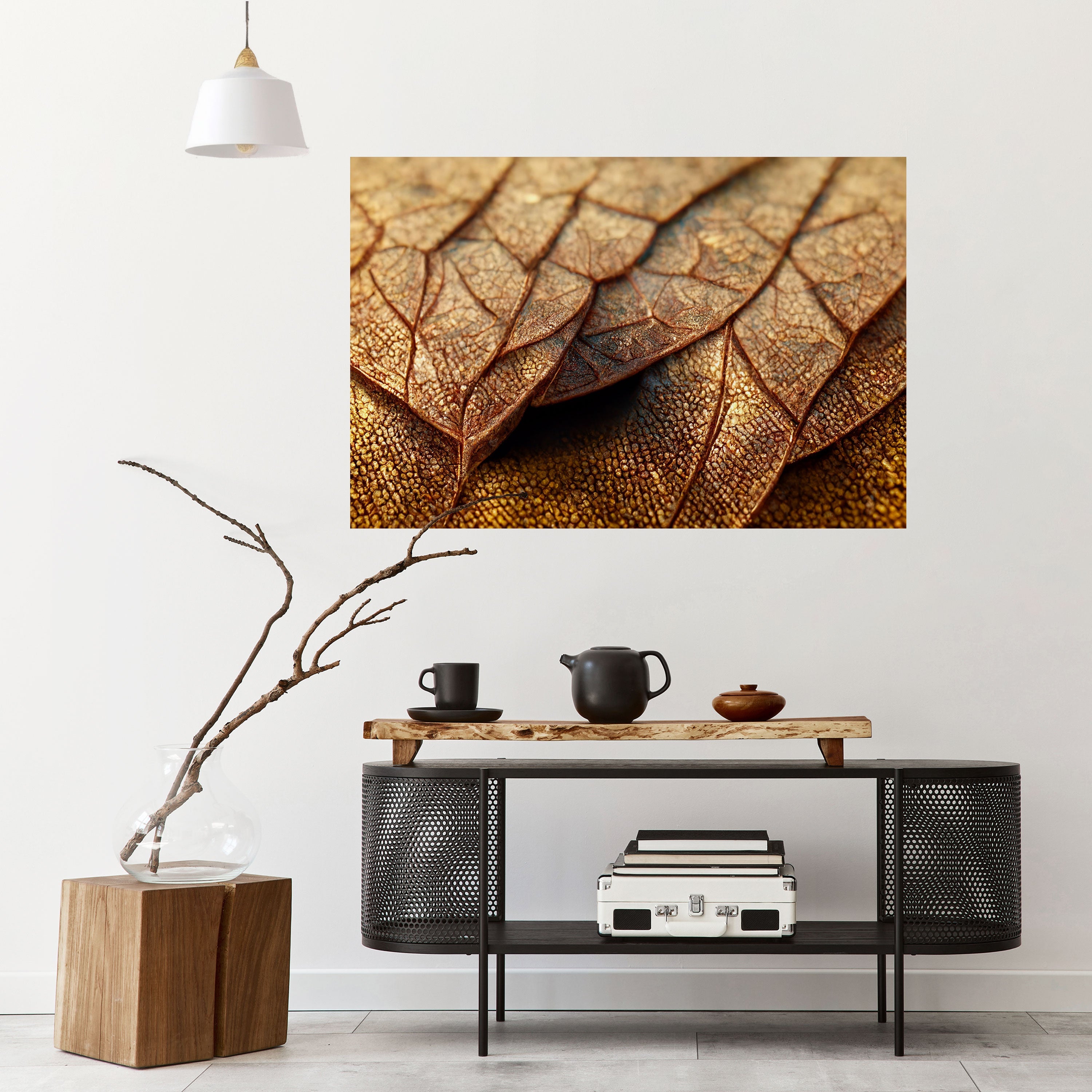 RUSTIC TEXTURE STUDY Peel and Stick Horizontal Poster