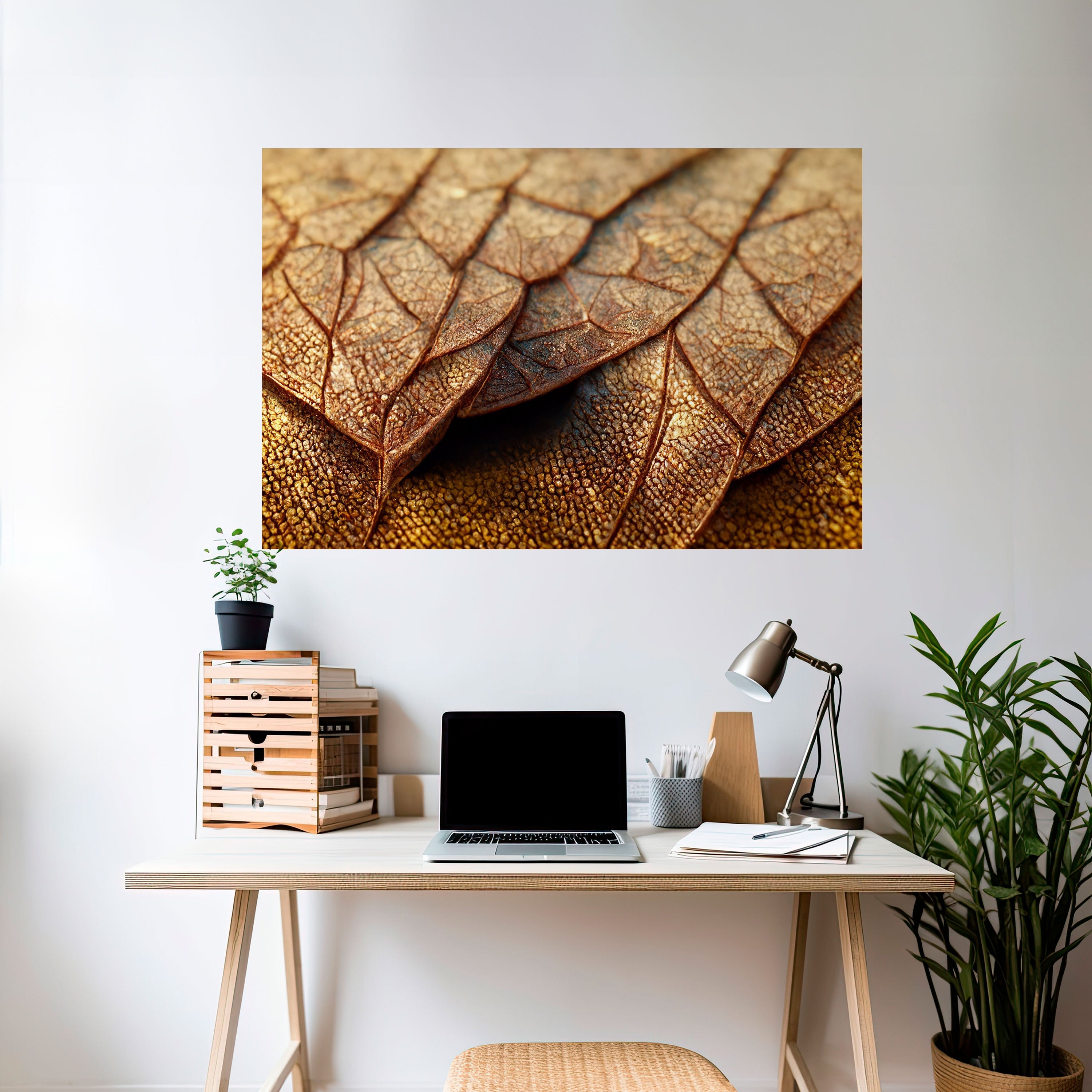 RUSTIC TEXTURE STUDY Peel and Stick Horizontal Poster