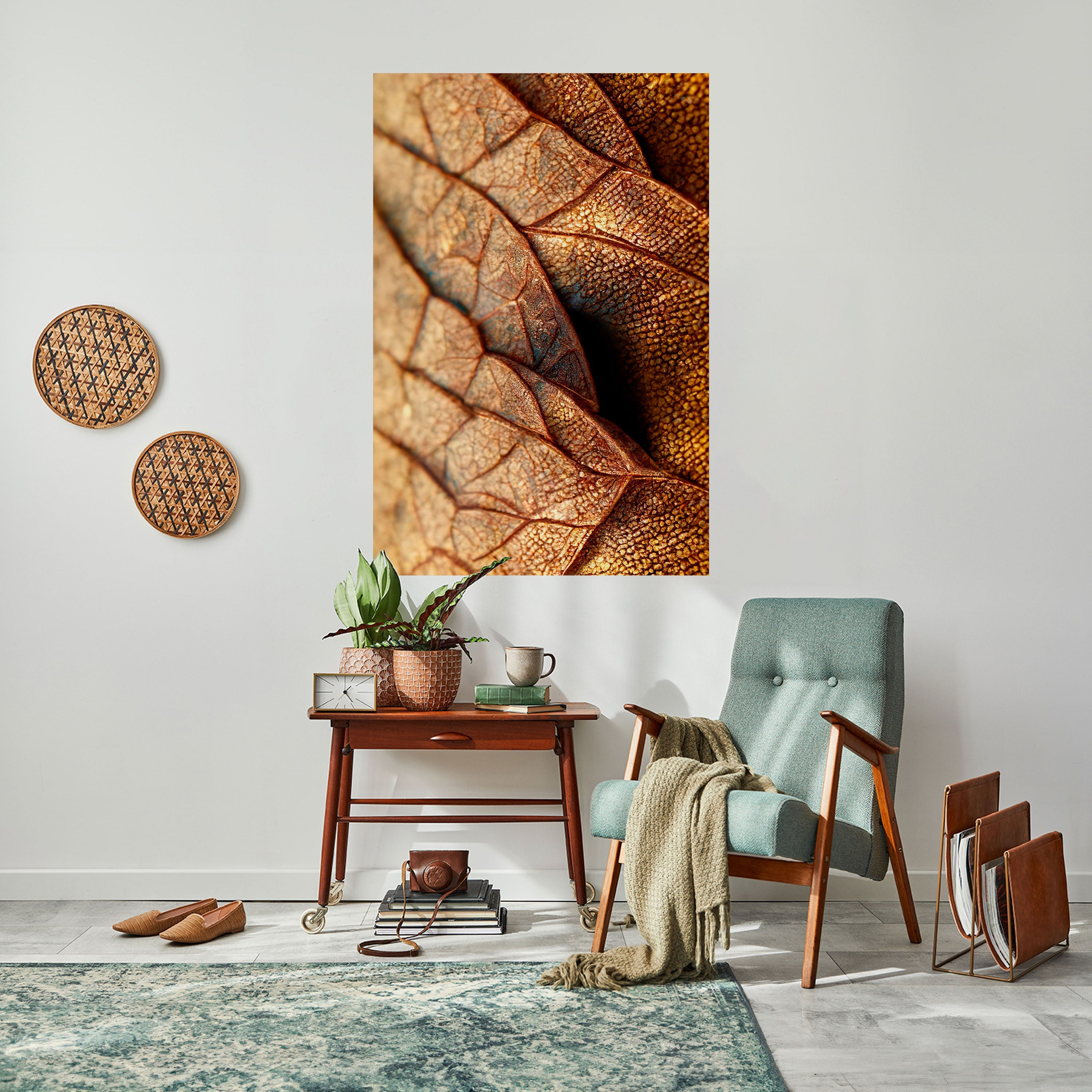 RUSTIC TEXTURE STUDY Poster Vertical Autocolante
