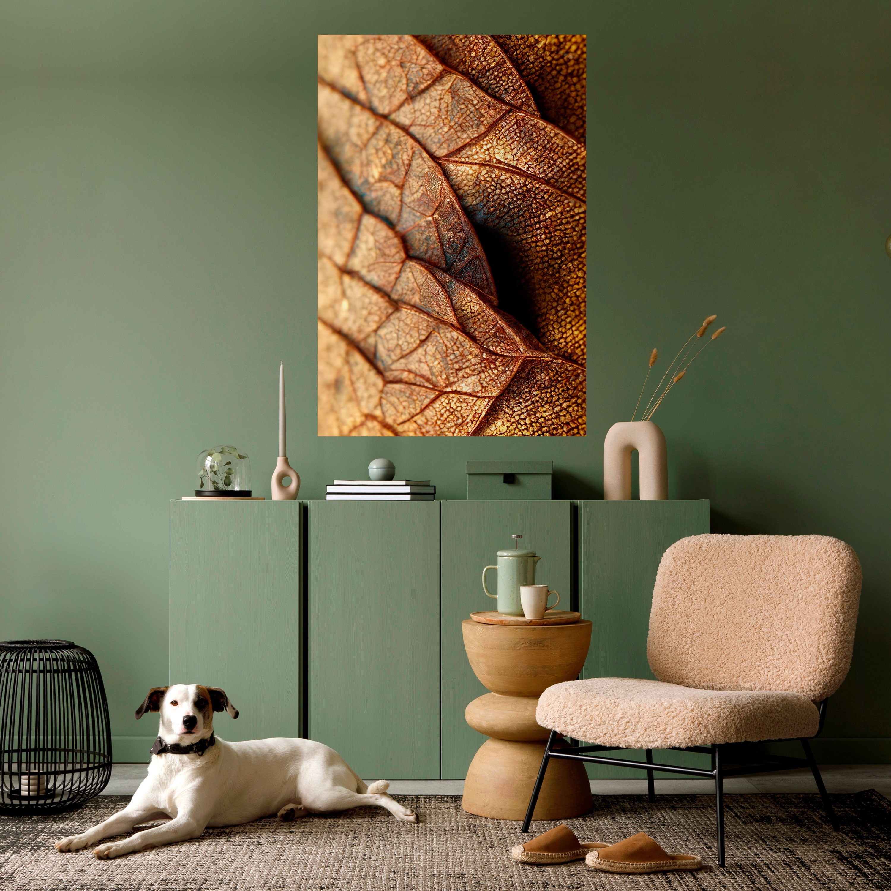 RUSTIC TEXTURE STUDY Poster Vertical Autocolante