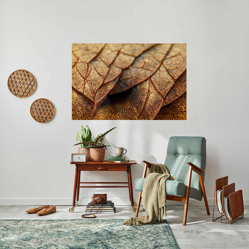 RUSTIC TEXTURE STUDY Peel and Stick Horizontal Poster