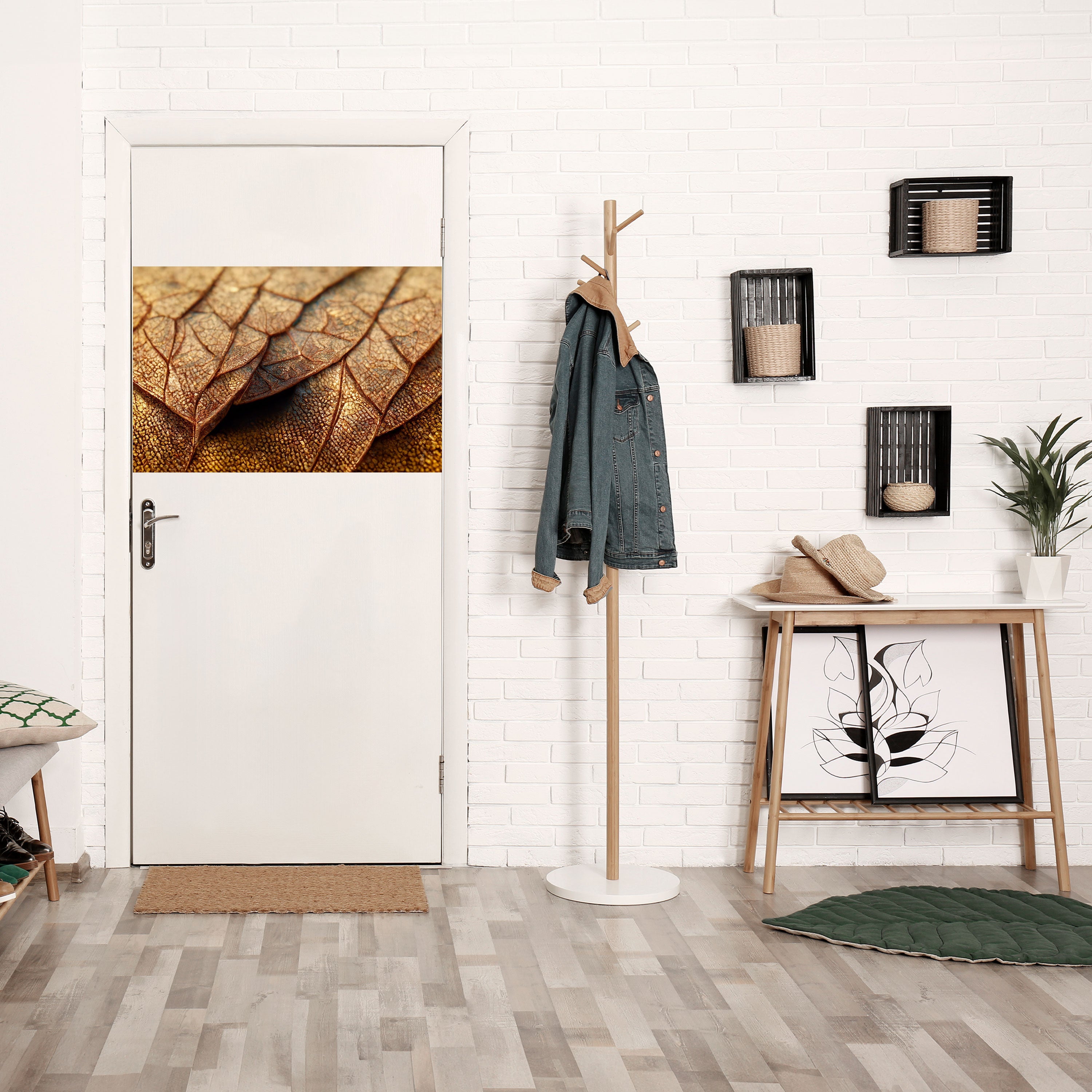 RUSTIC TEXTURE STUDY Peel and Stick Horizontal Poster