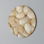 VELLUM LEAF SYMPHONY Round Wall Art