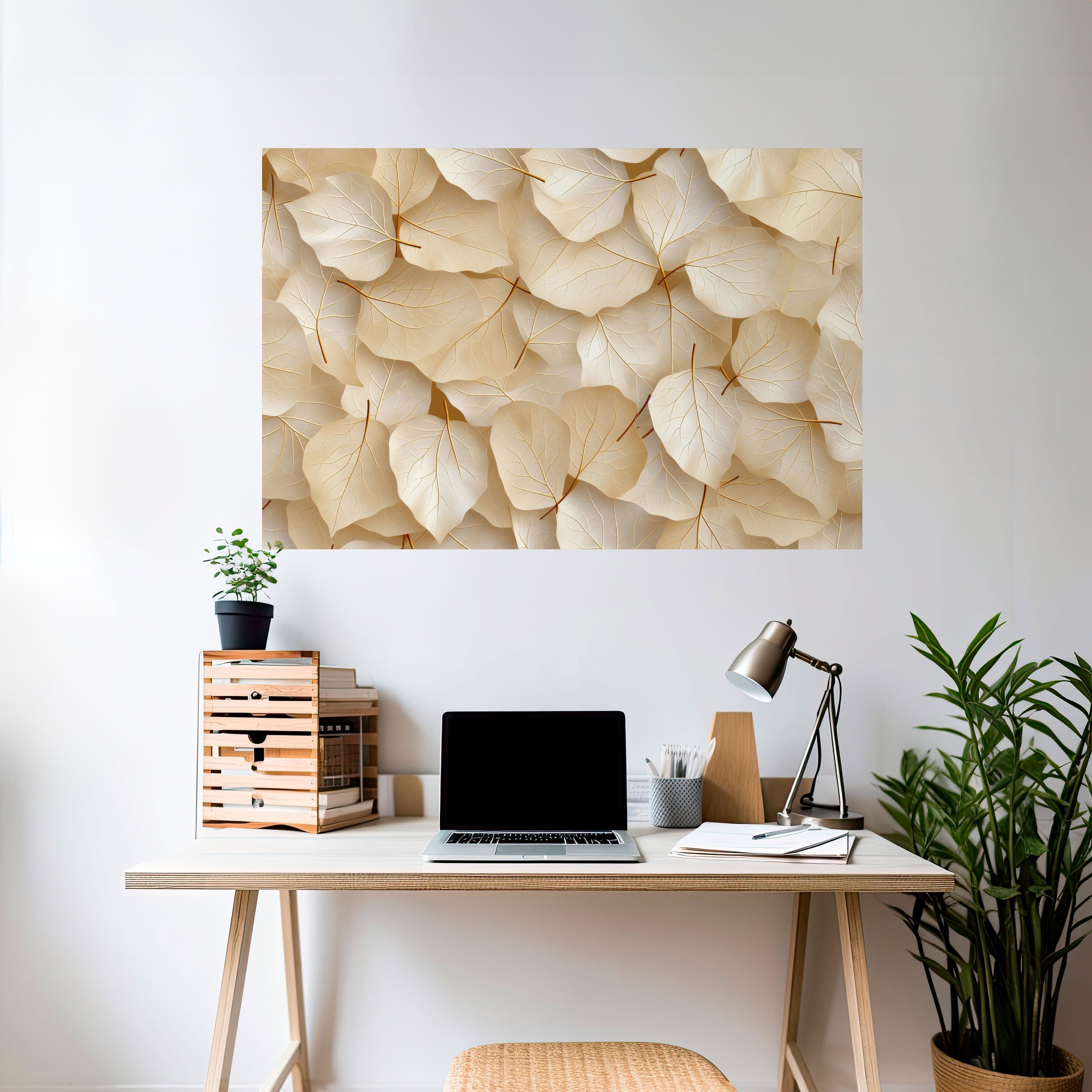 VELLUM LEAF SYMPHONY Peel and Stick Horizontal Poster