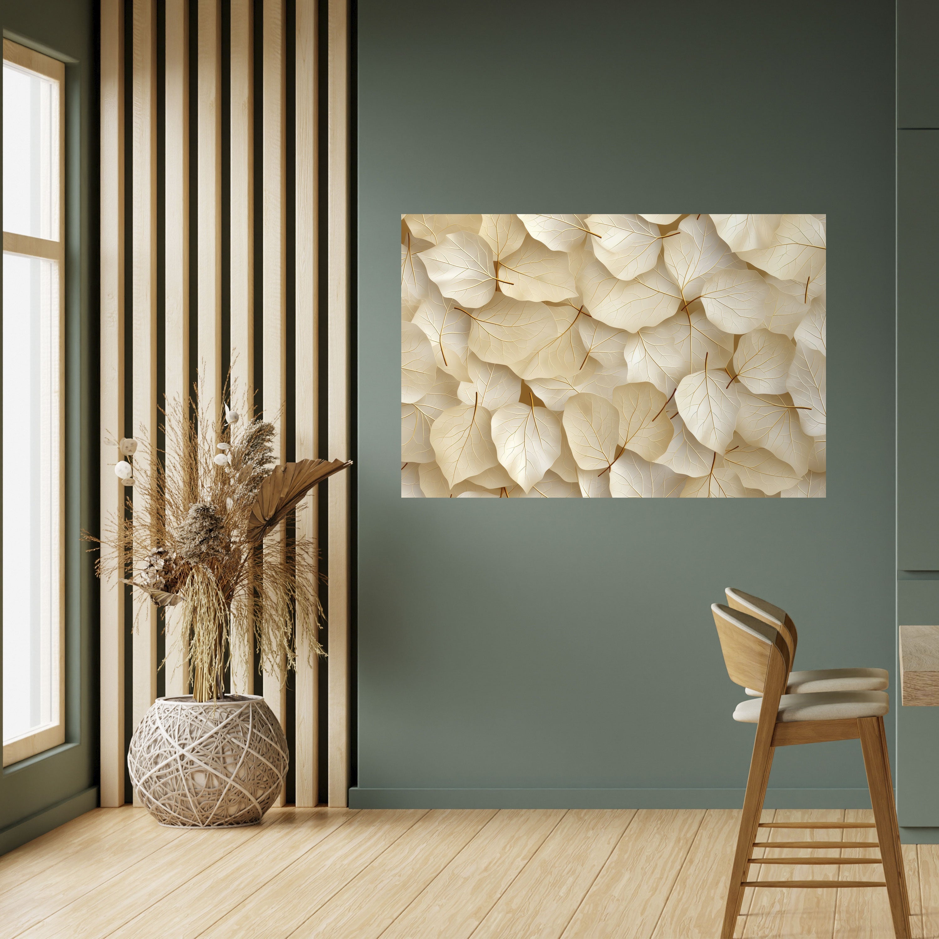 VELLUM LEAF SYMPHONY Peel and Stick Horizontal Poster