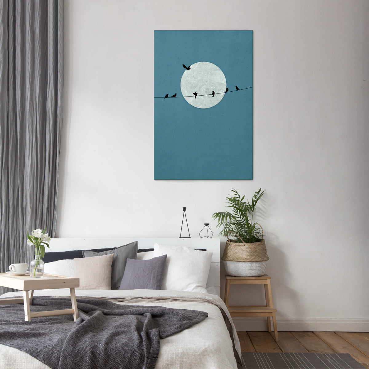 MOONLIT REST Quadro em tela vertical