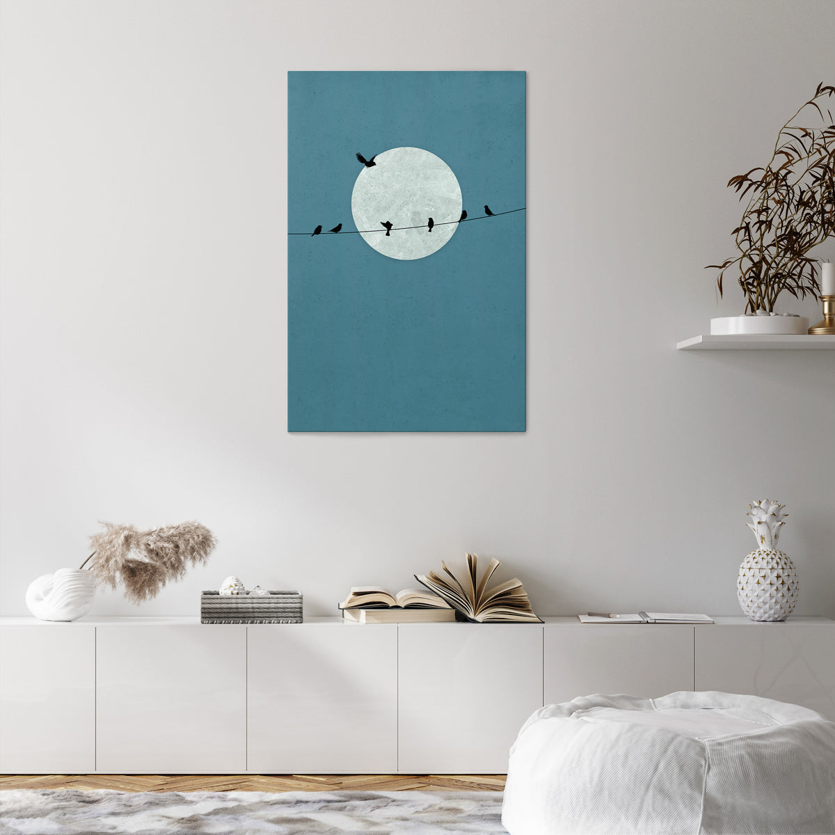 MOONLIT REST Quadro em tela vertical