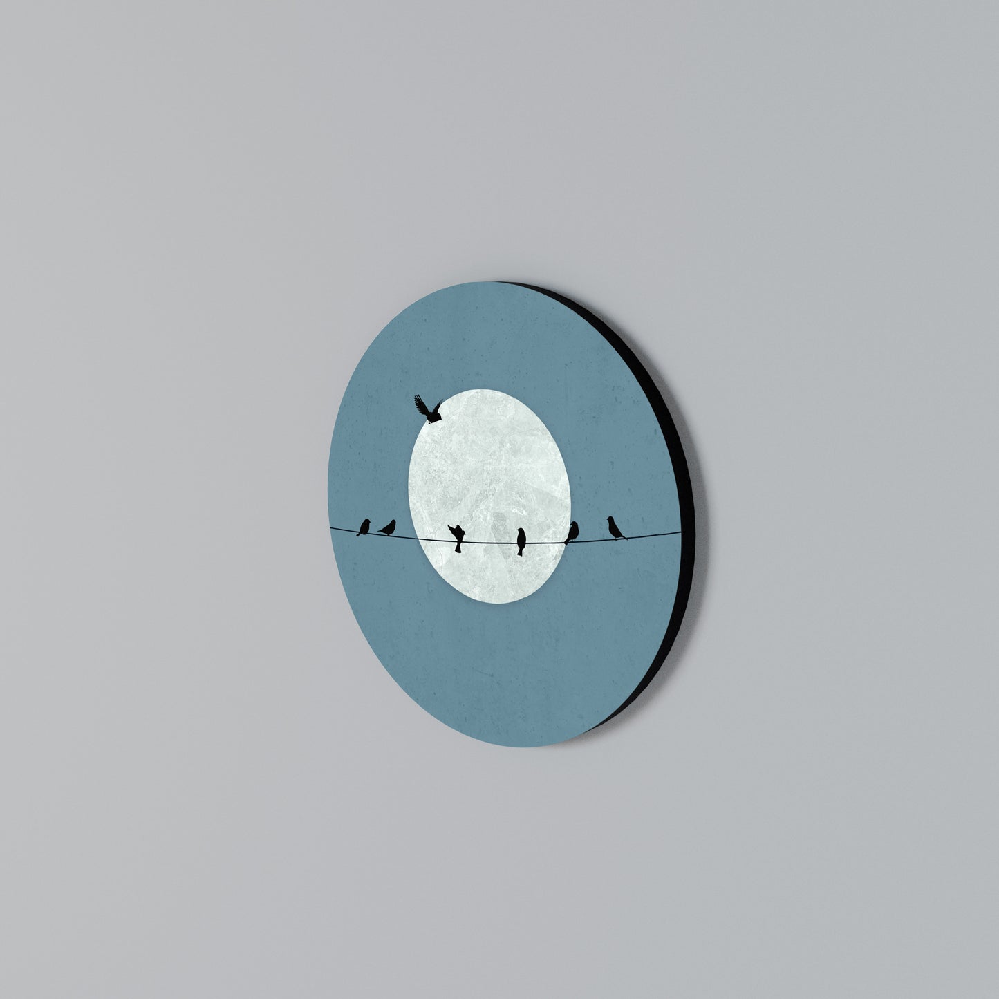 MOONLIT REST Arte de Parede Redonda