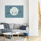 MOONLIT REST Peel and Stick Horizontal Poster