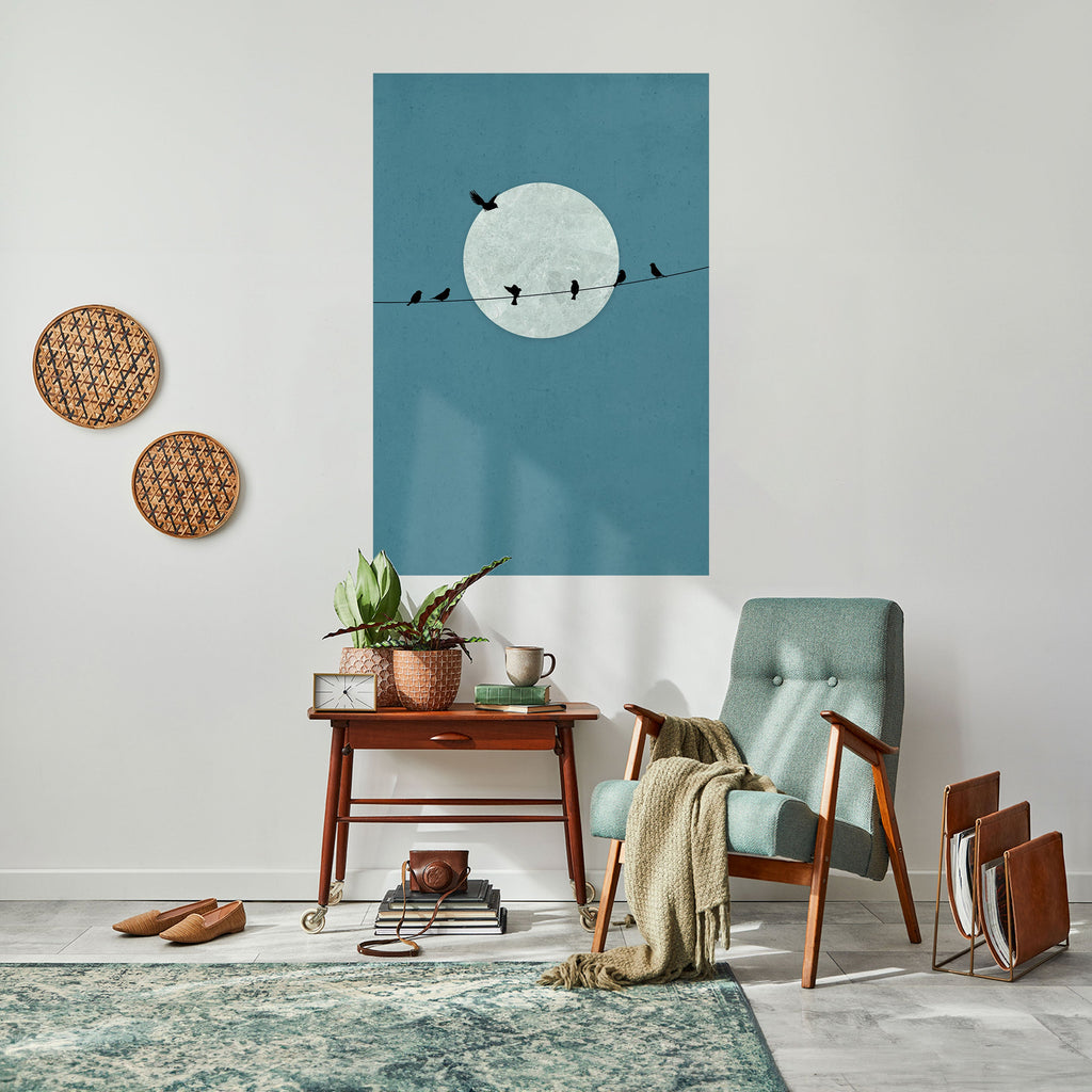 MOONLIT REST Poster Vertical Autocolante