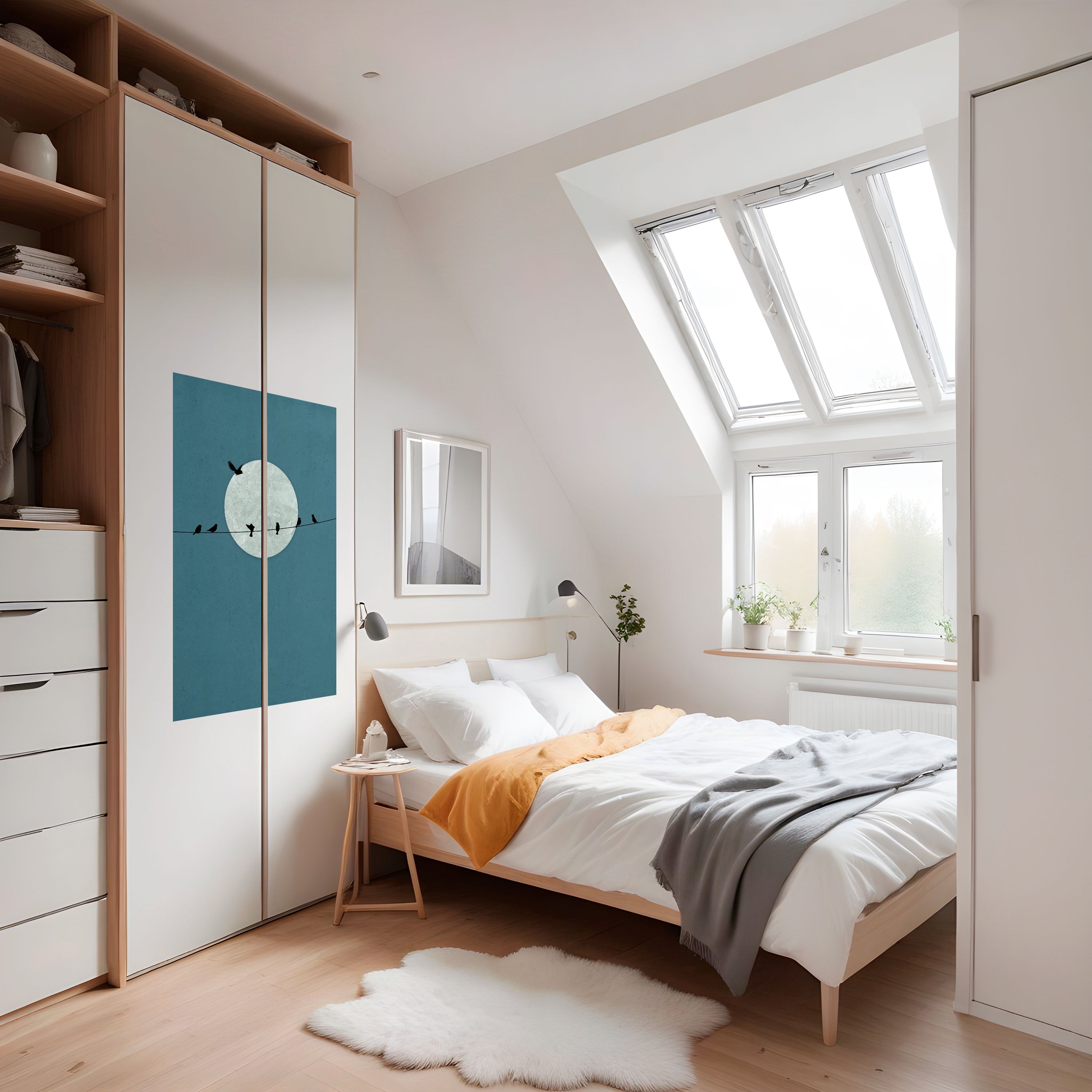 MOONLIT REST Poster Vertical Autocolante