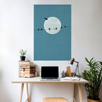 MOONLIT REST Poster Vertical Autocolante