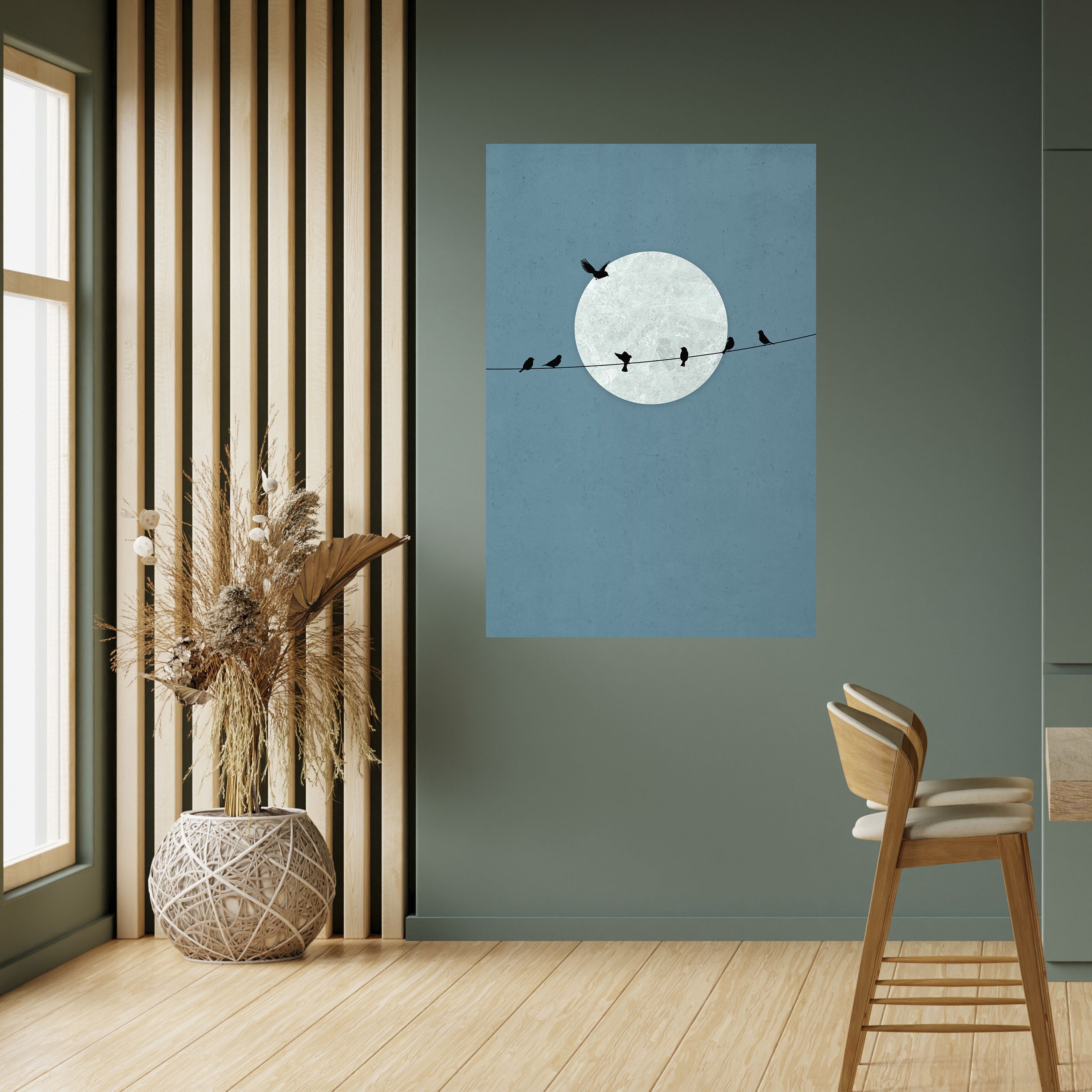 MOONLIT REST Poster Vertical Autocolante
