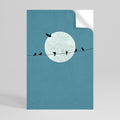 MOONLIT REST Poster Vertical Autocolante
