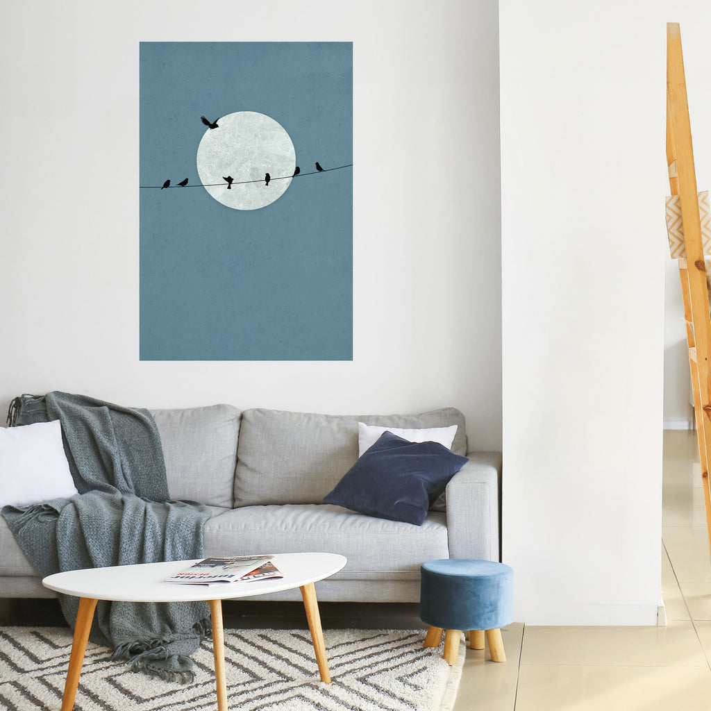 MOONLIT REST Poster Vertical Autocolante