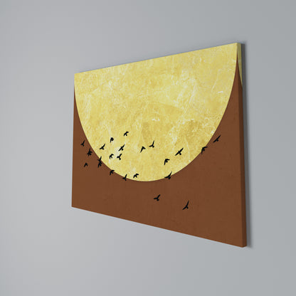 MOONLIT MIGRATION Horizontal Canvas Print