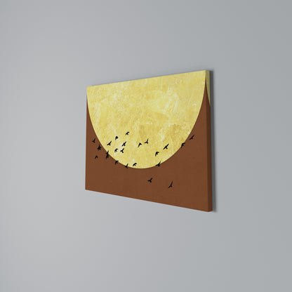 MOONLIT MIGRATION Horizontal Canvas Print