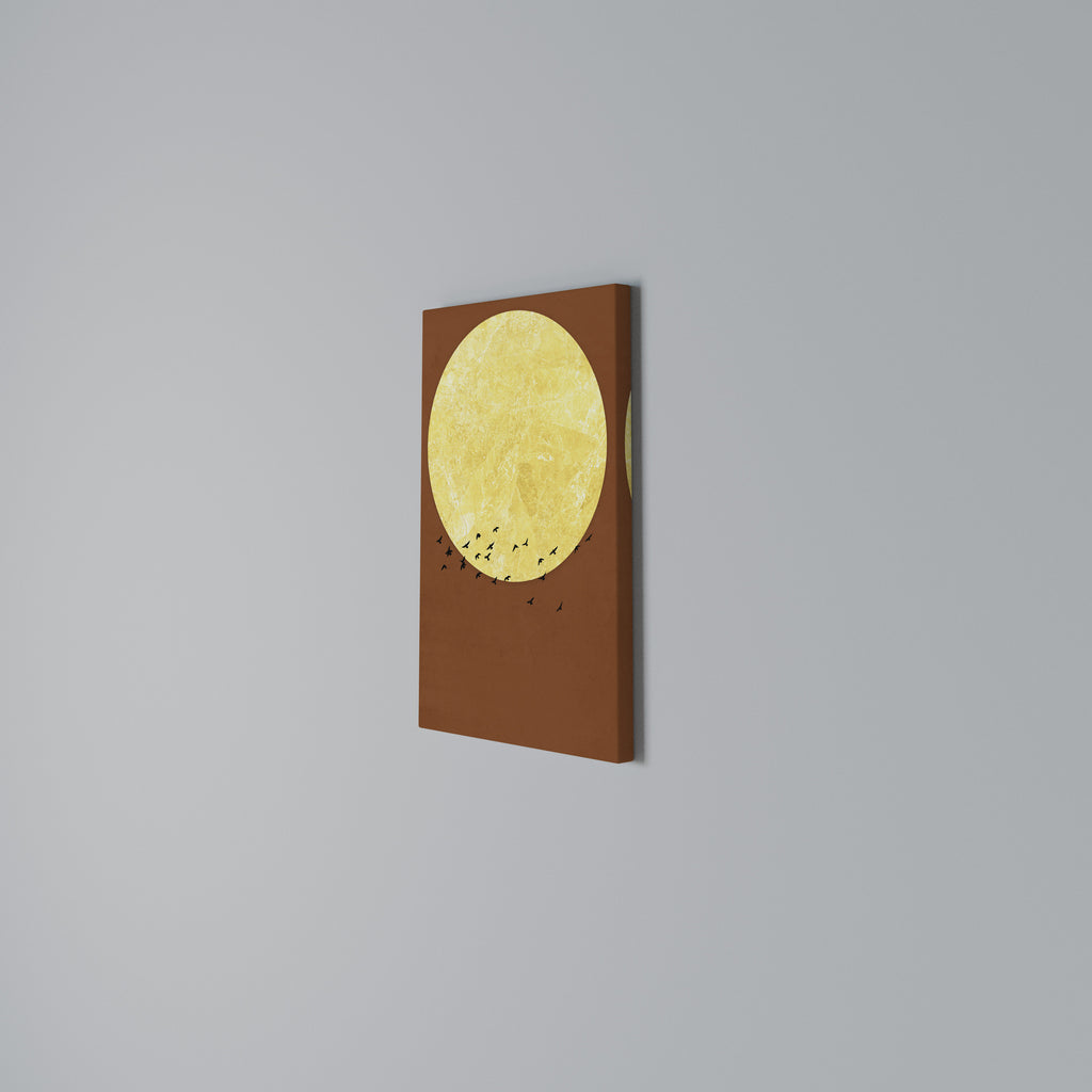 MOONLIT MIGRATION Vertical Canvas Print
