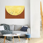 MOONLIT MIGRATION Peel and Stick Horizontal Poster