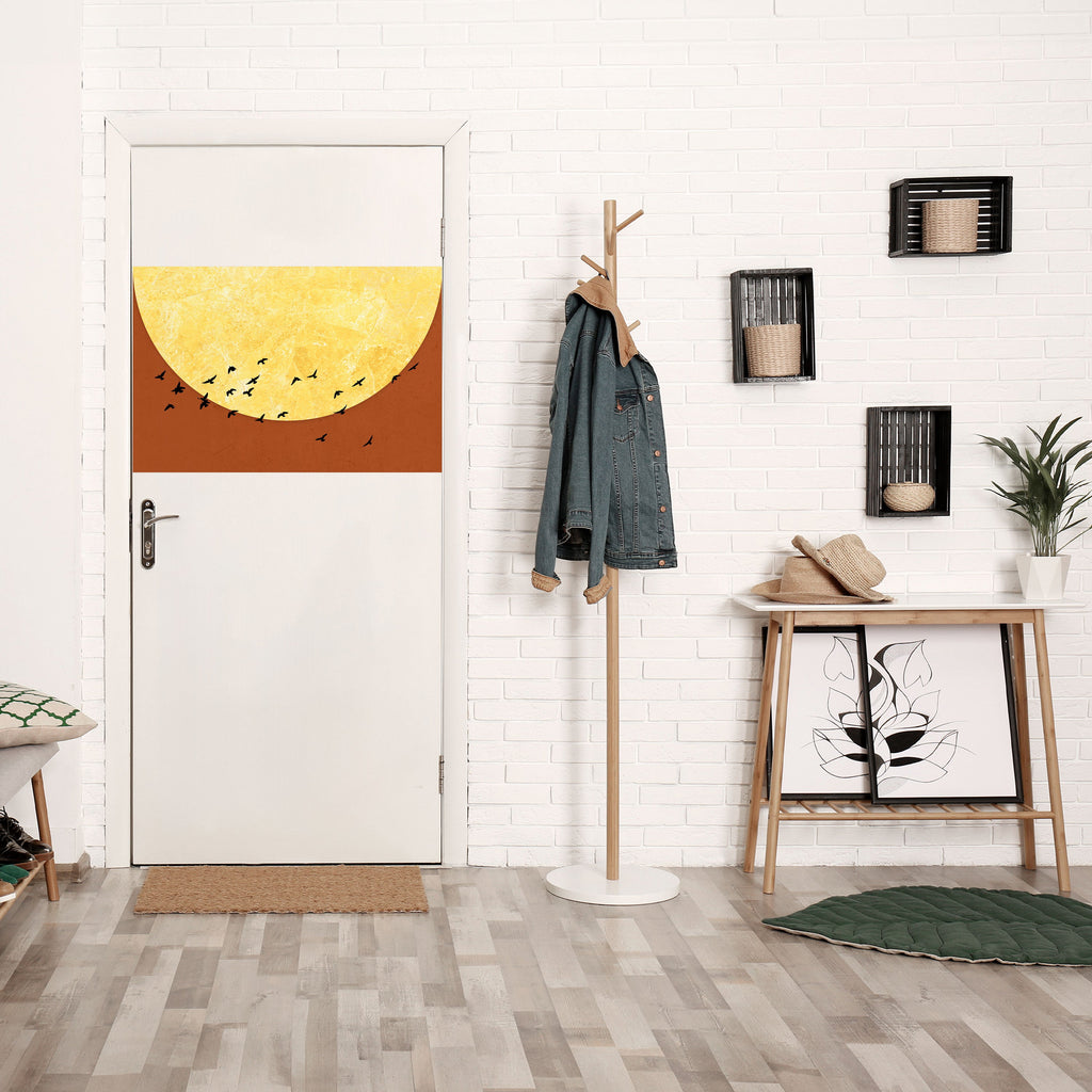 MOONLIT MIGRATION Peel and Stick Horizontal Poster