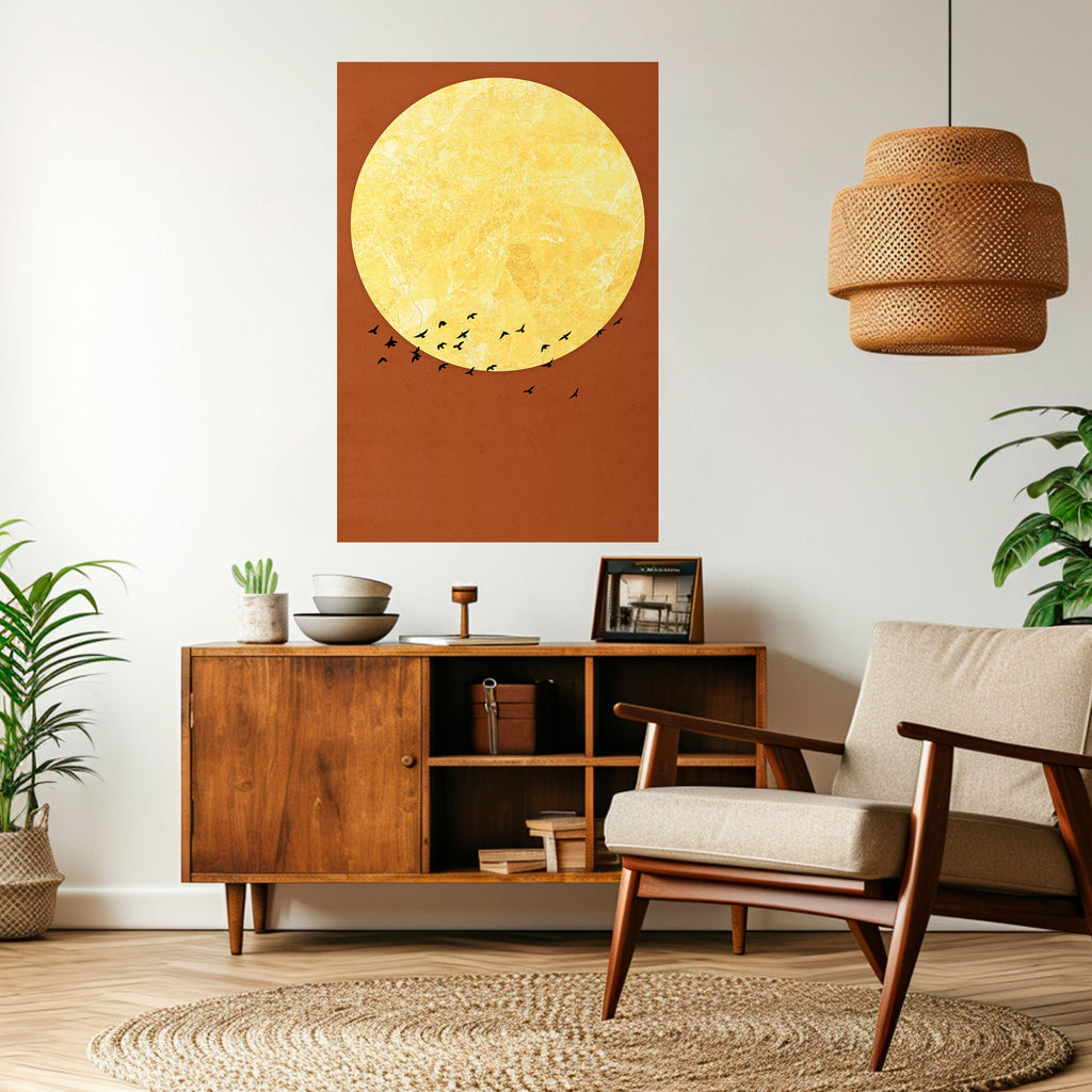 MOONLIT MIGRATION Poster Vertical Autocolante