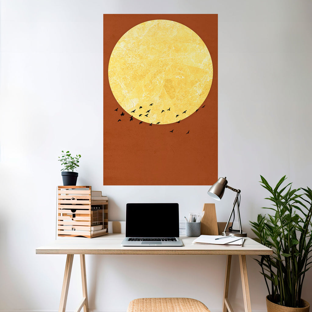 MOONLIT MIGRATION Poster Vertical Autocolante