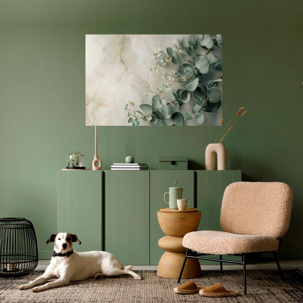 ELEGANT LEAF BALLET Peel and Stick Horizontal Poster