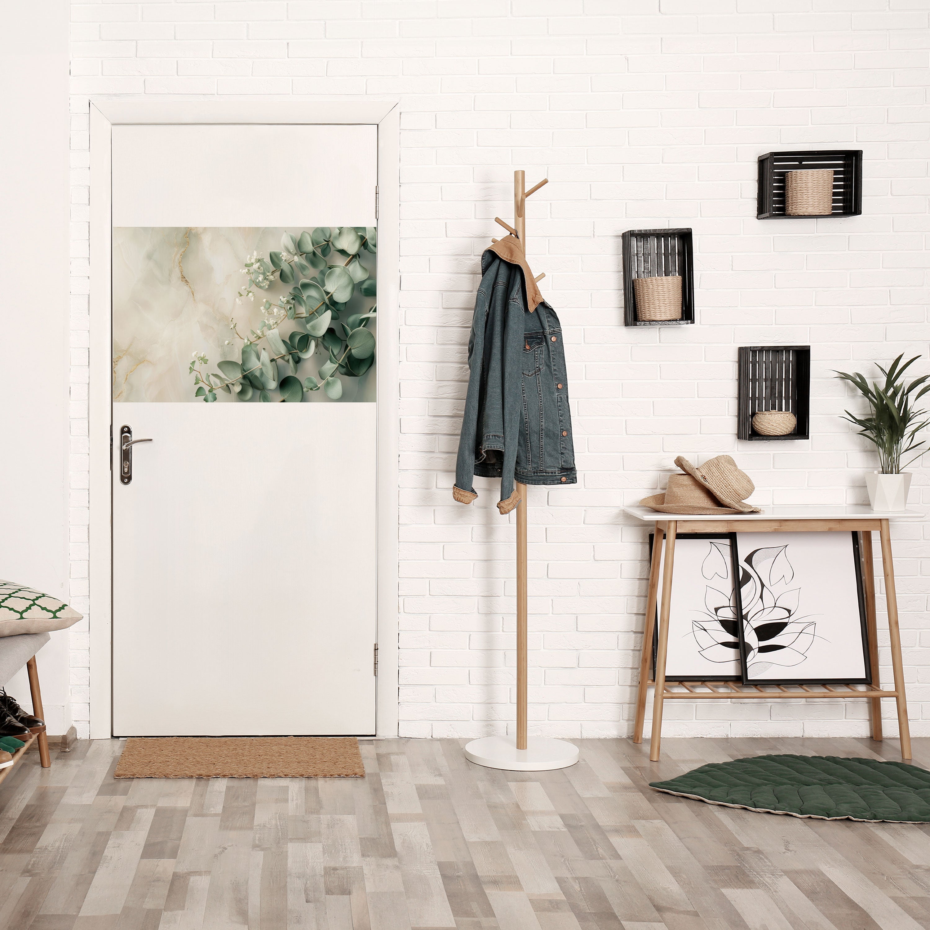 ELEGANT LEAF BALLET Peel and Stick Horizontal Poster