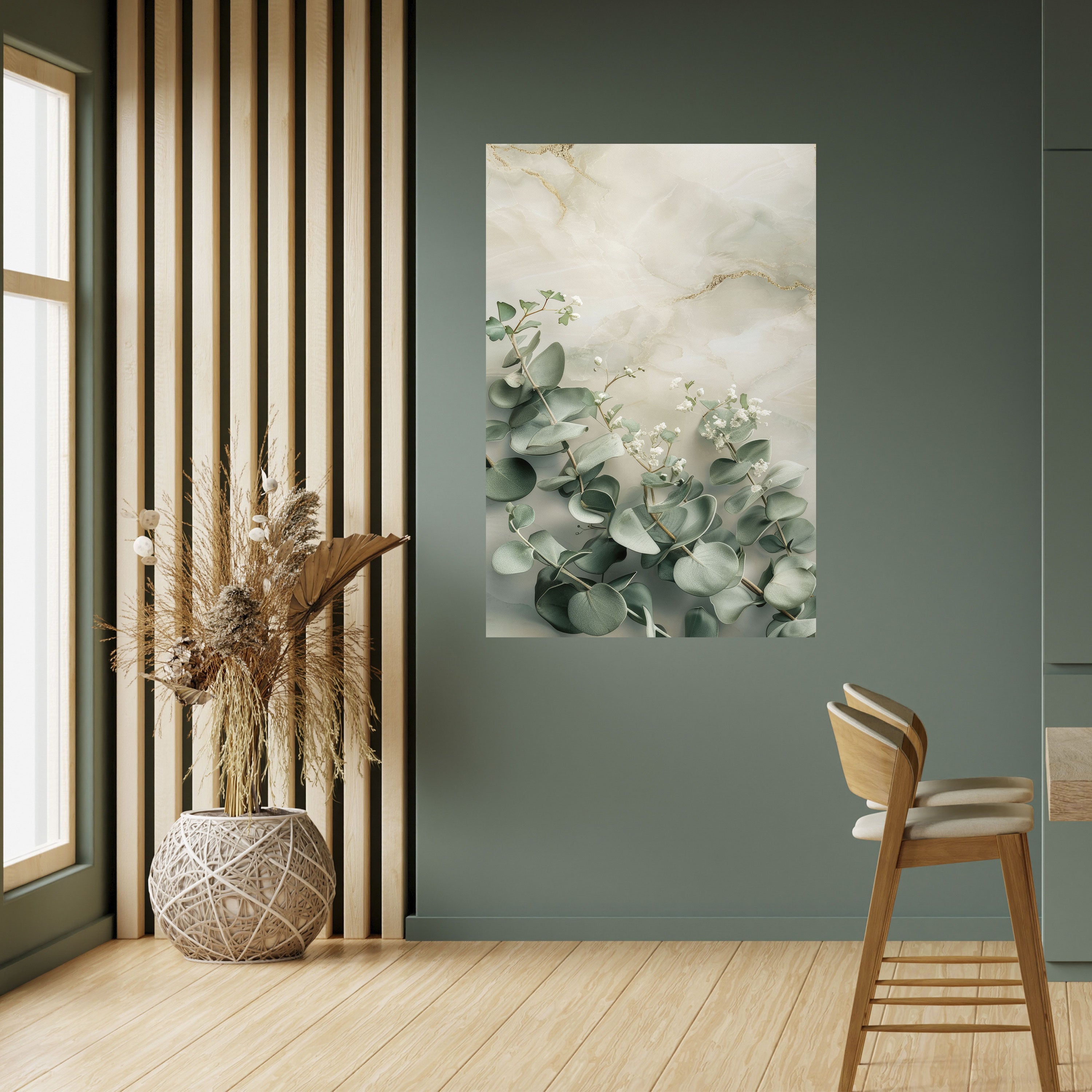 ELEGANT LEAF BALLET Poster Vertical Autocolante