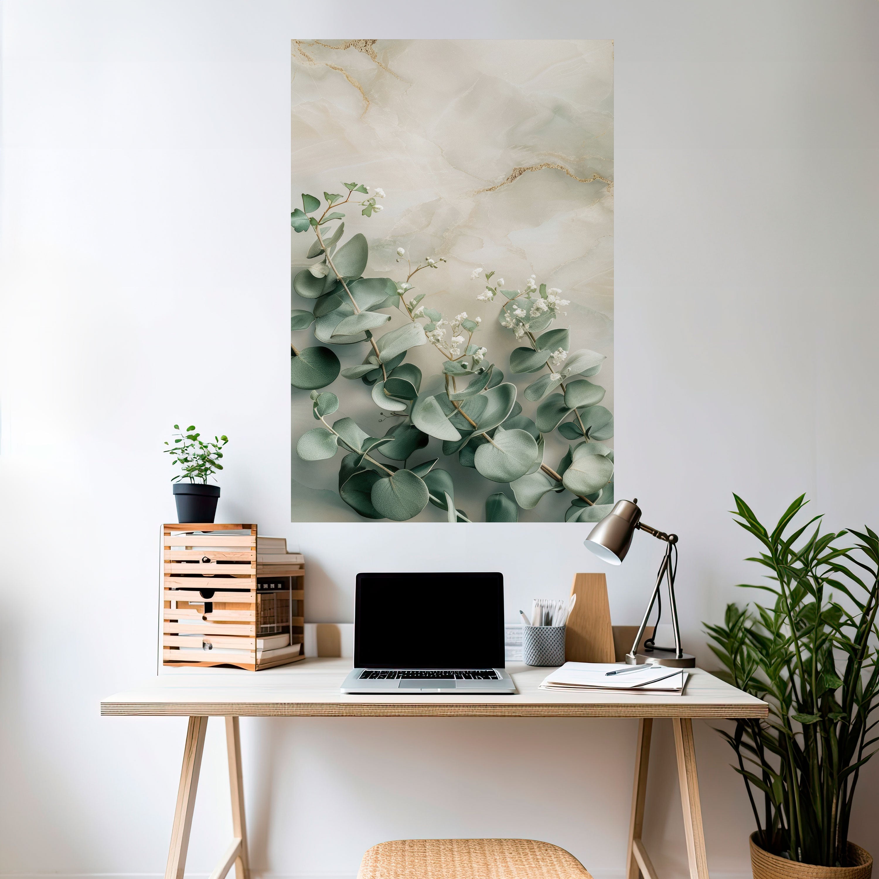 ELEGANT LEAF BALLET Poster Vertical Autocolante