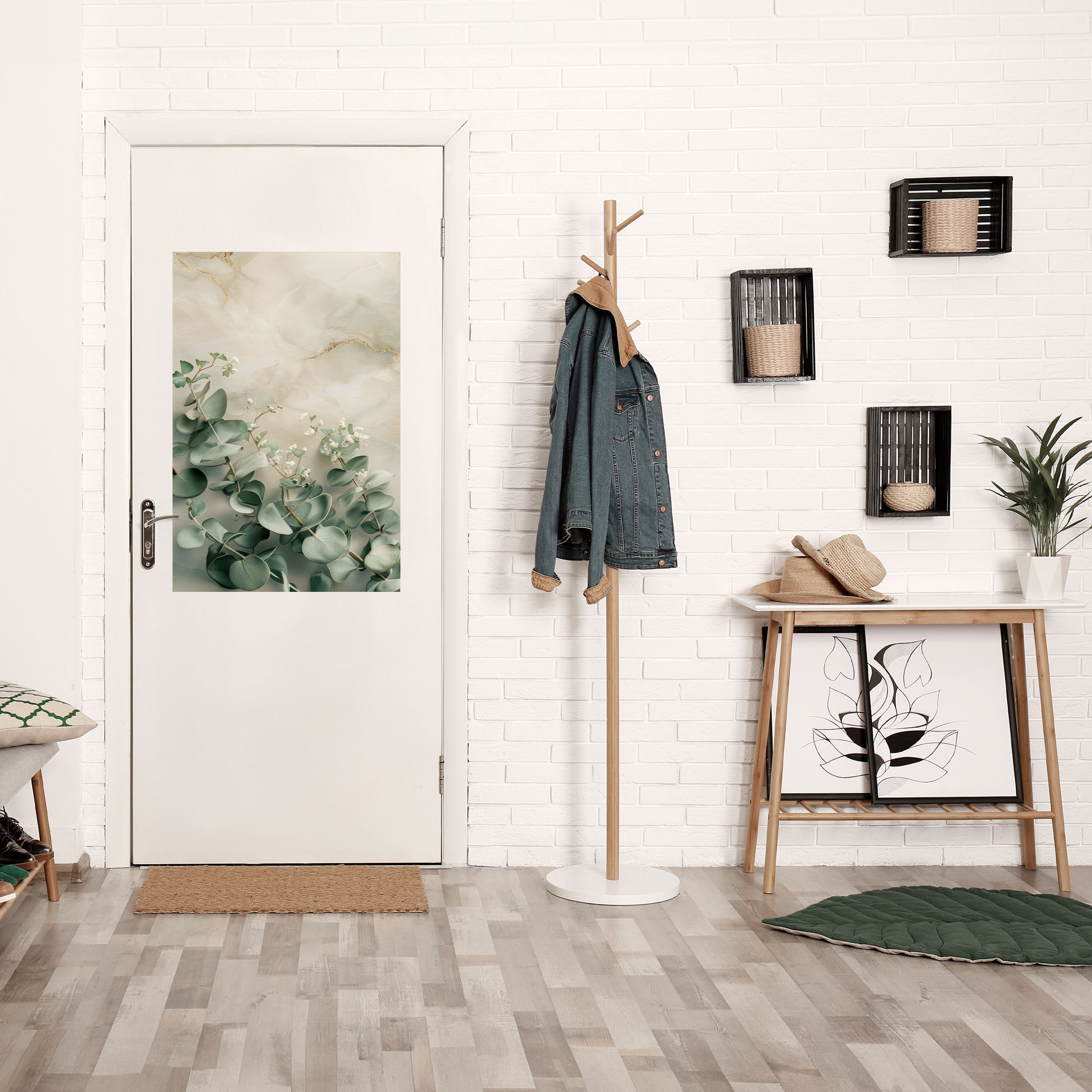 ELEGANT LEAF BALLET Poster Vertical Autocolante