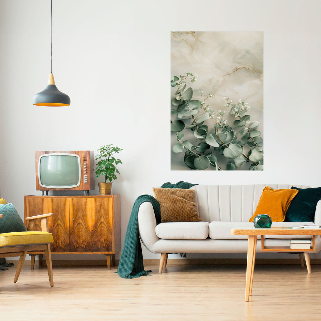 ELEGANT LEAF BALLET Poster Vertical Autocolante