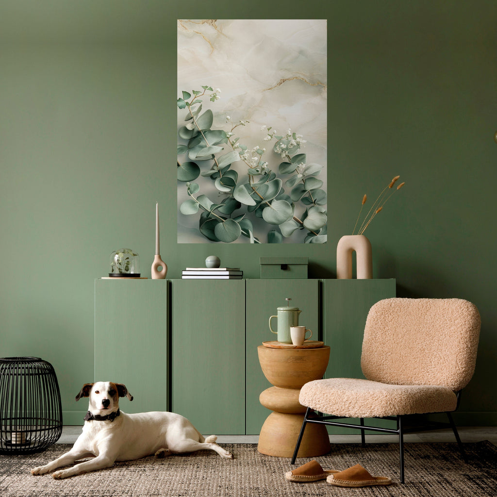 ELEGANT LEAF BALLET Poster Vertical Autocolante