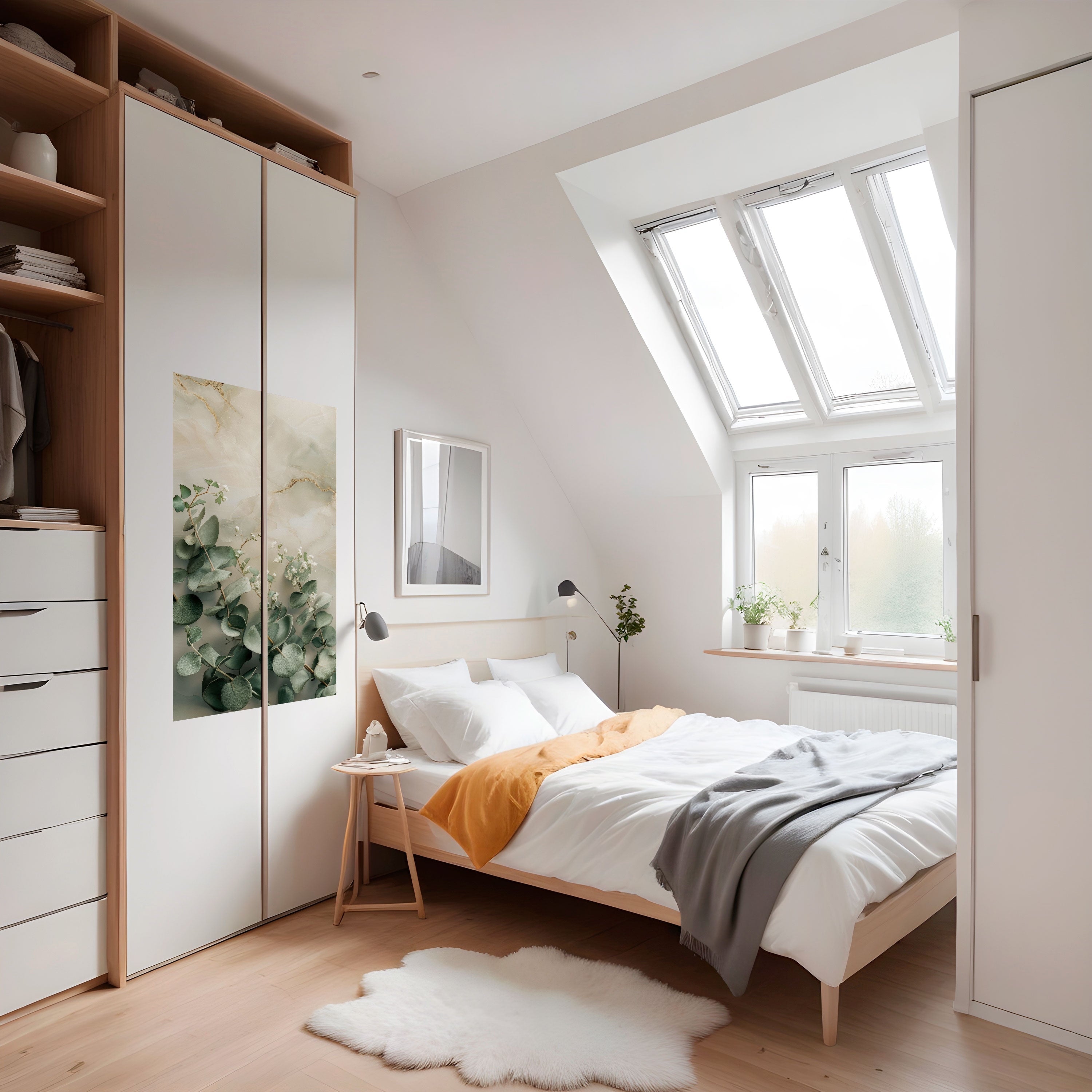 ELEGANT LEAF BALLET Poster Vertical Autocolante