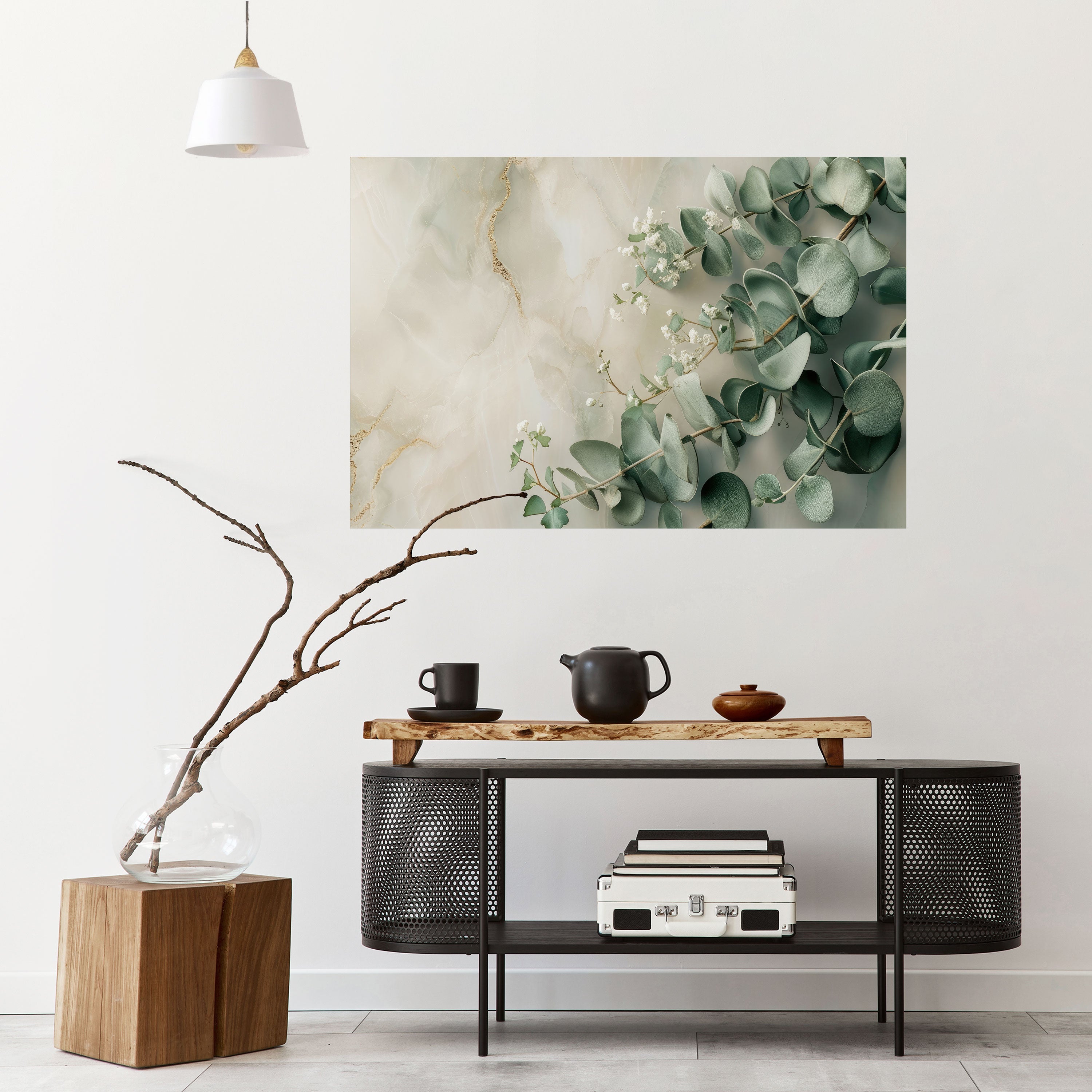 ELEGANT LEAF BALLET Peel and Stick Horizontal Poster