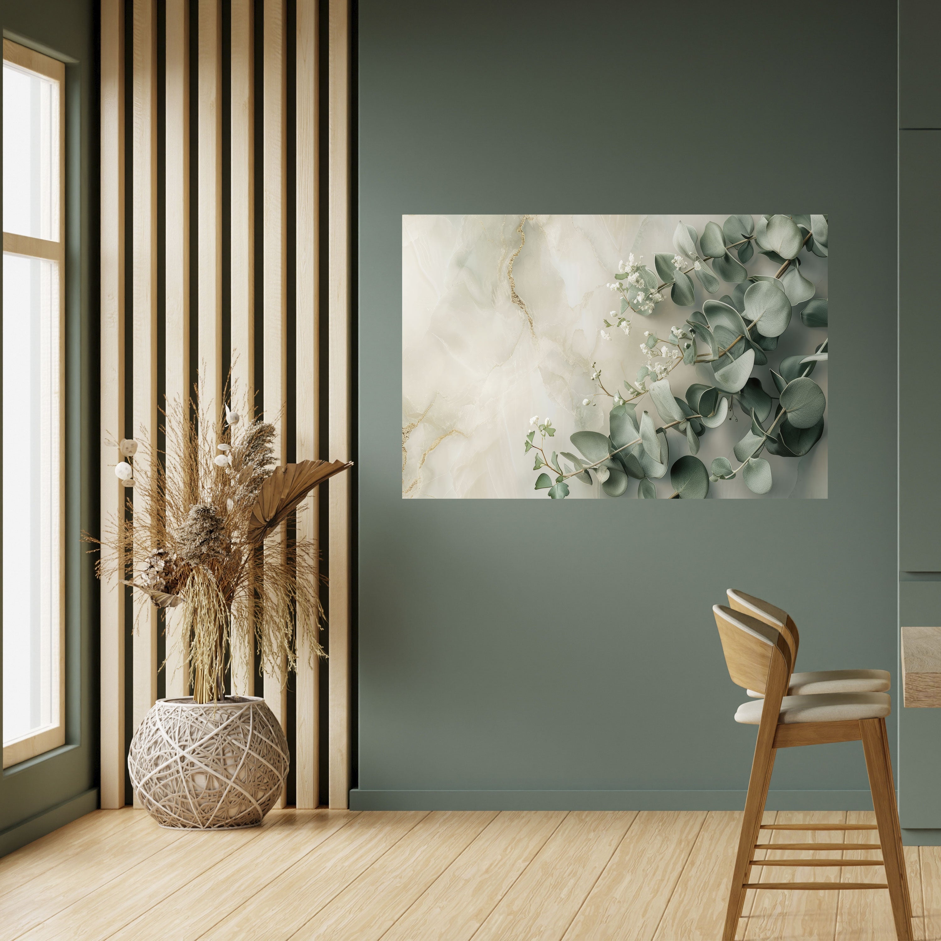 ELEGANT LEAF BALLET Peel and Stick Horizontal Poster