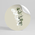 TRANSLUCENT NATURE Peel and Stick Round Sticker
