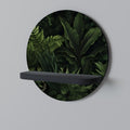 FOREST WHISPERS Round Art Shelf In Black Finish