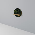 FOREST WHISPERS Prateleira Redonda Decorativa em Efeito Carvalho