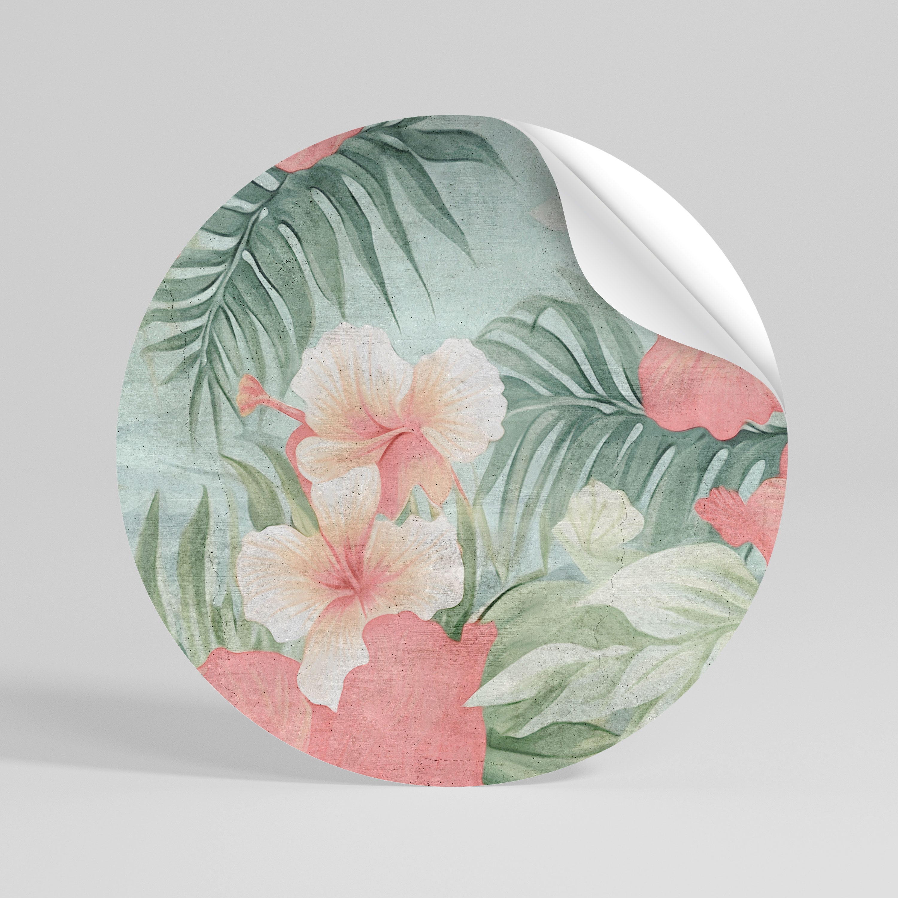 HAWAIIAN SPIRIT Peel and Stick Round Sticker