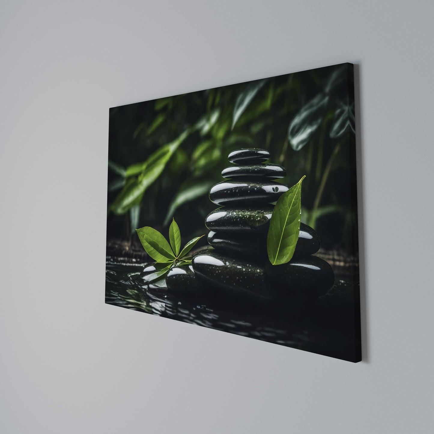 HARMONY STONES Horizontal Canvas Print