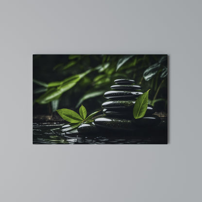 HARMONY STONES Horizontal Canvas Print