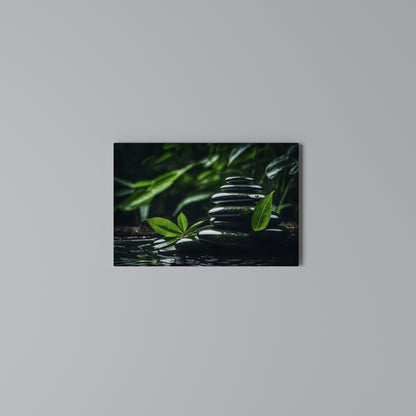 HARMONY STONES Horizontal Canvas Print