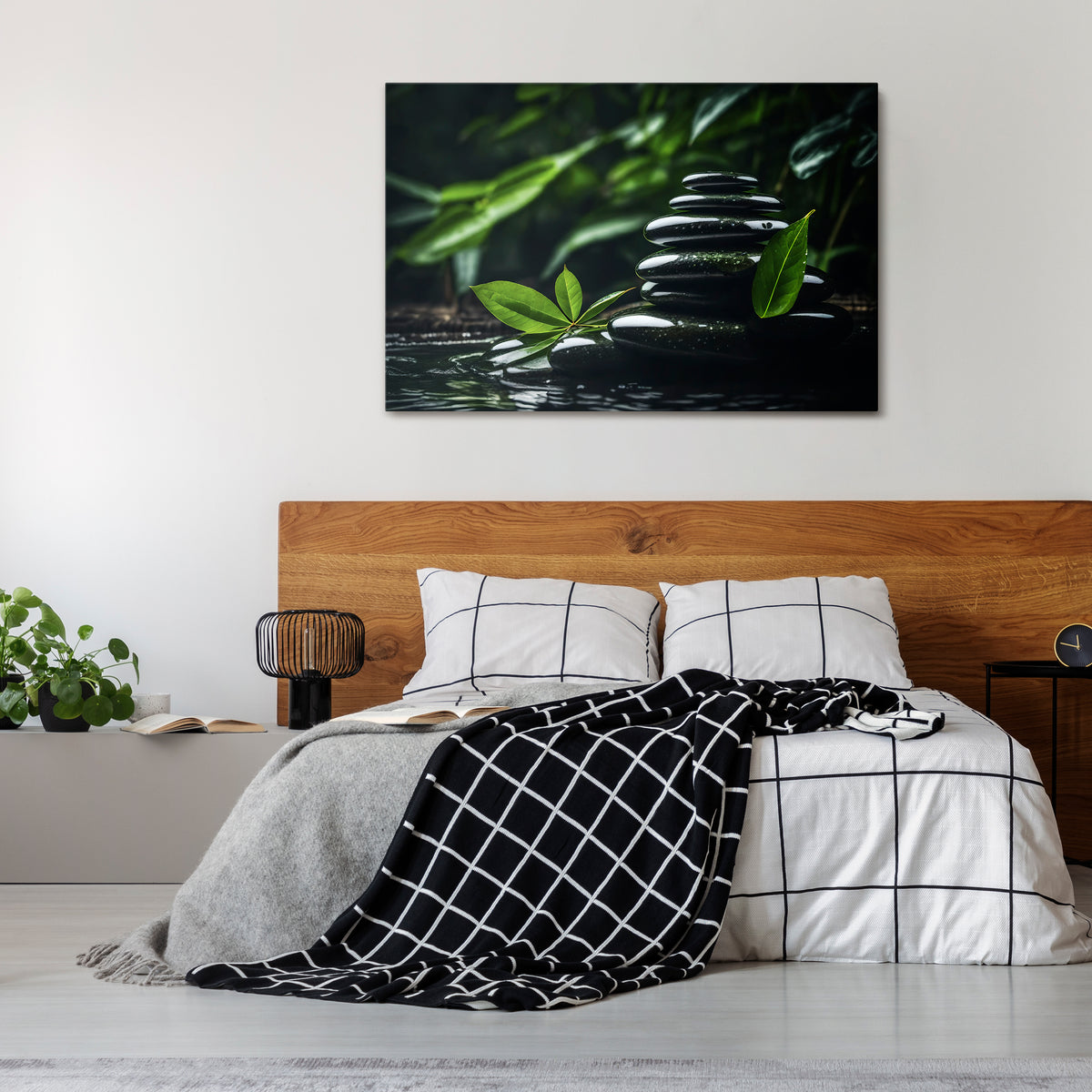 HARMONY STONES Horizontal Canvas Print