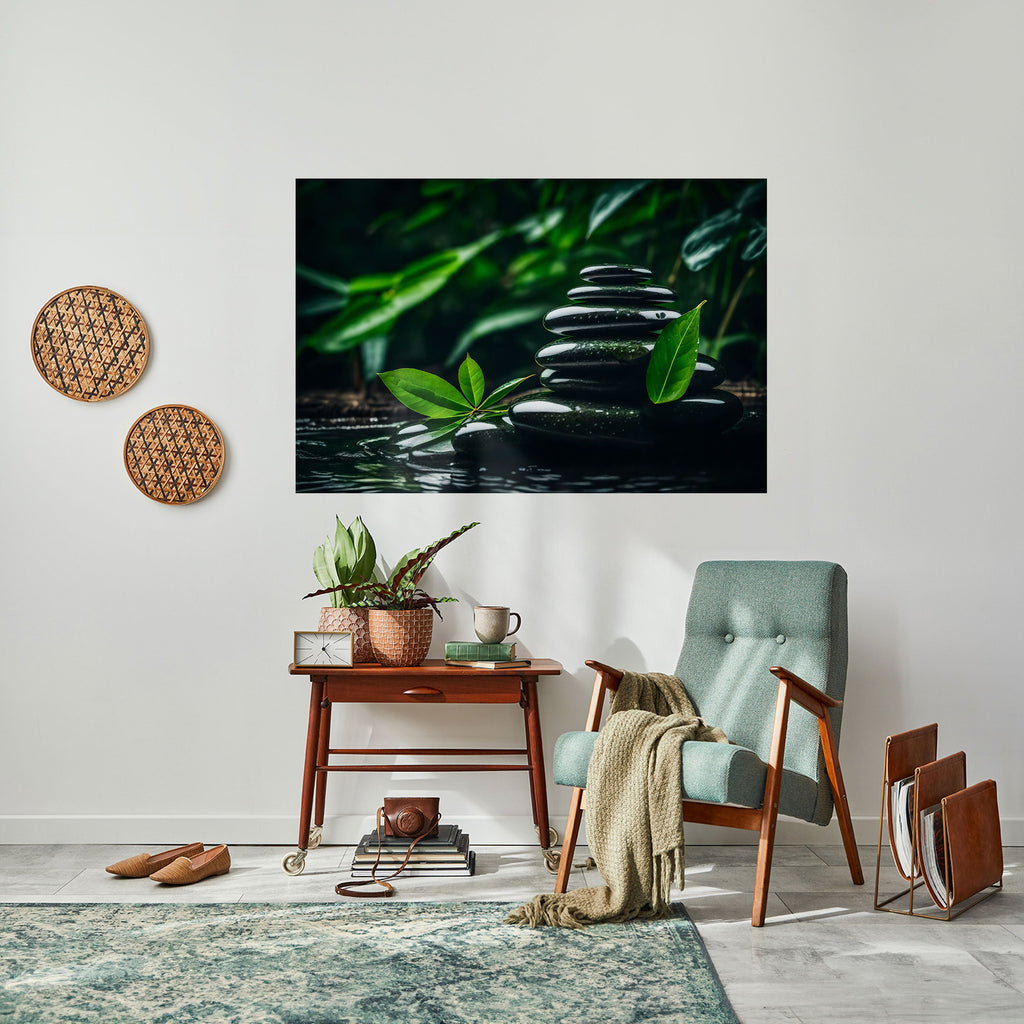 HARMONY STONES Peel and Stick Horizontal Poster